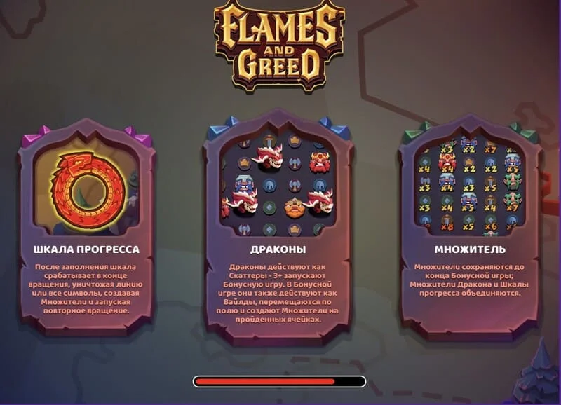 Flames and Greed – ielādes ekrāns